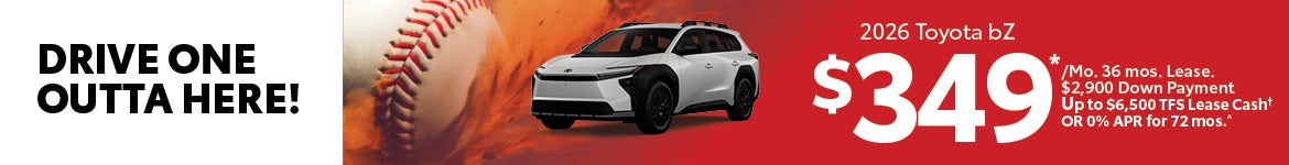 April 2026 Toyota bz 