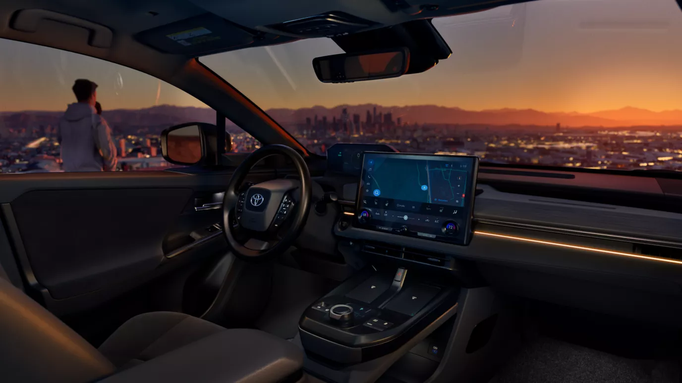 2026 Toyota C-HR interior 14-inch touchscreen dashboard near Gurnee