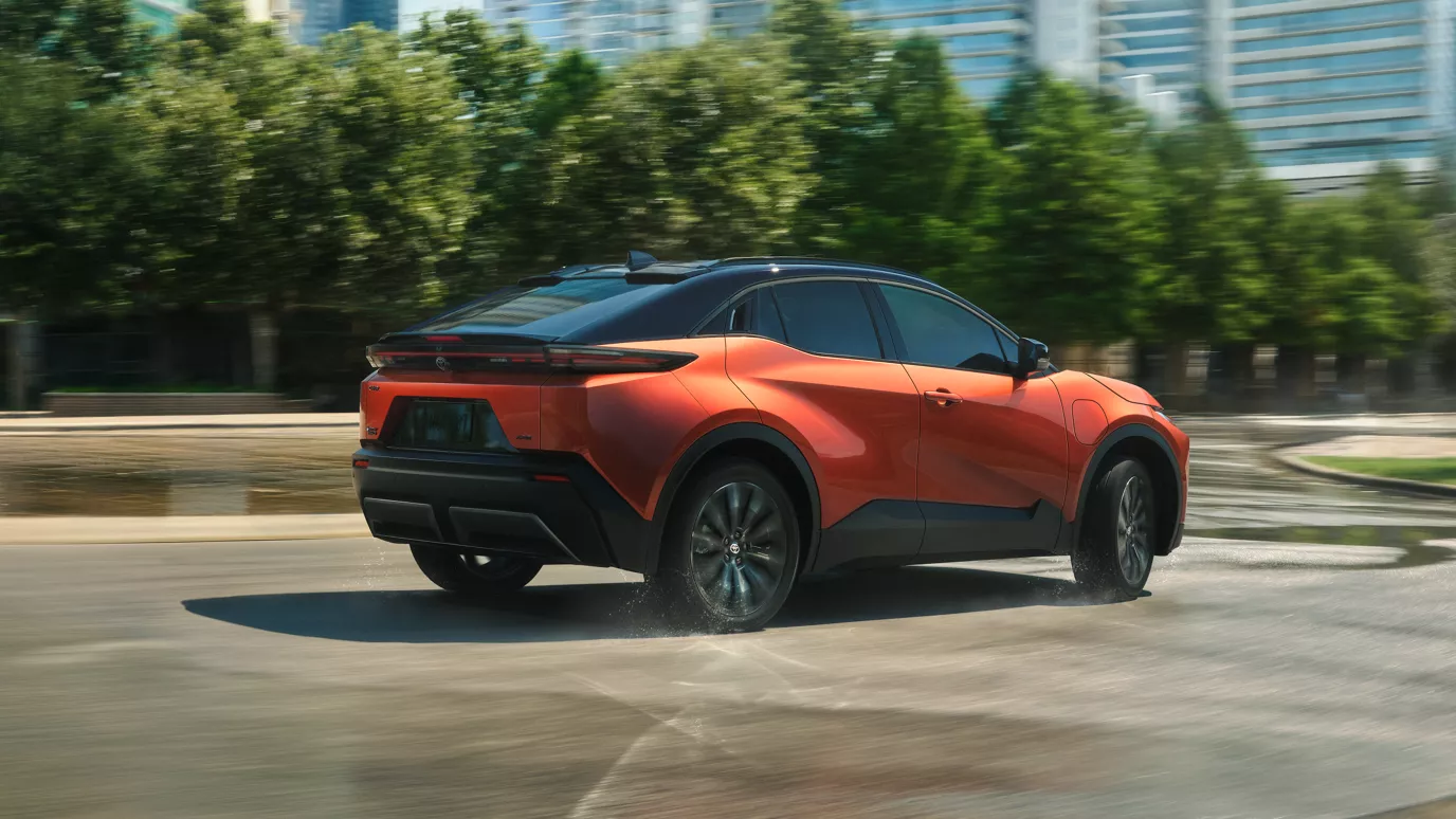 2026 Toyota C-HR EV driving in all conditions near Kenosha WI