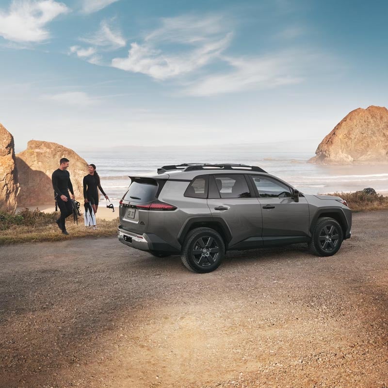 2026 Toyota RAV4 new colors and wheels parked near Lake Bluff